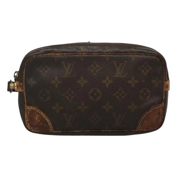 LOUIS VUITTON Monogram Marly Dragonne PM Clutch Bag - Picture 3 of 16